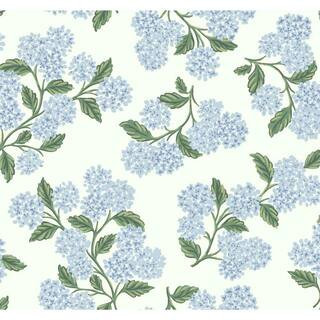 60.75 sq. ft. Hydrangea Wallpaper | The Home Depot