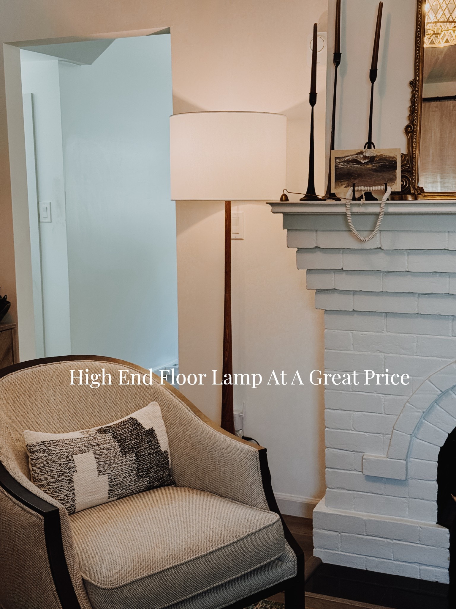 We wanted an affordable floor lamp that still felt elevated and high end but wouldn’t break the bank and we found her. Our style mixes a bit of mid-century modern with traditional and this lamp actually does a great job of checking both of those boxes. 

#LTKHome #LTKSeasonal