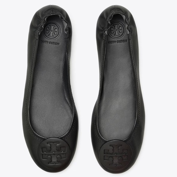 Tory Burch MINNIE TRAVEL BALLET black 8.5 | Poshmark