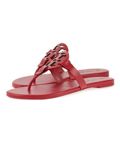 Tory Red Logo Miller Soft Leather Sandal - Women | Zulily