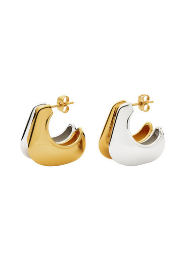 Hera Dome Double hoop earrings | Harvey Nichols