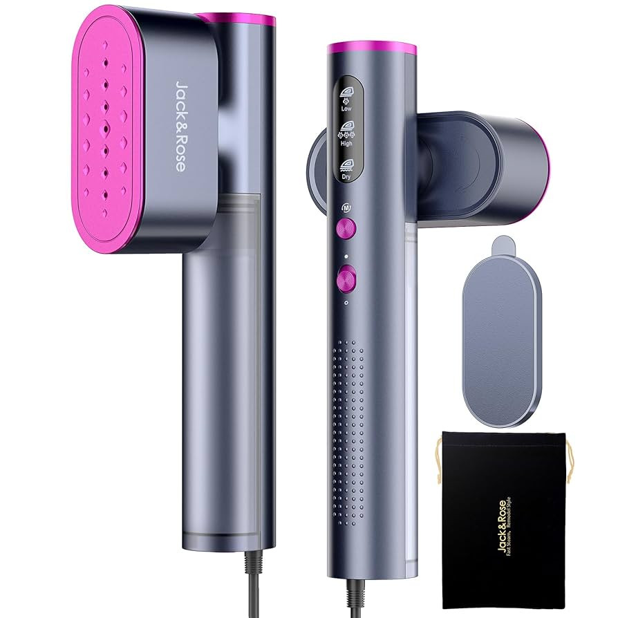 Jack ＆ Rose Travel Steamer for Clothes,100-220V Portable Steamer,15s Heat Up,Steamer ＆ Iron 2... | Amazon (US)