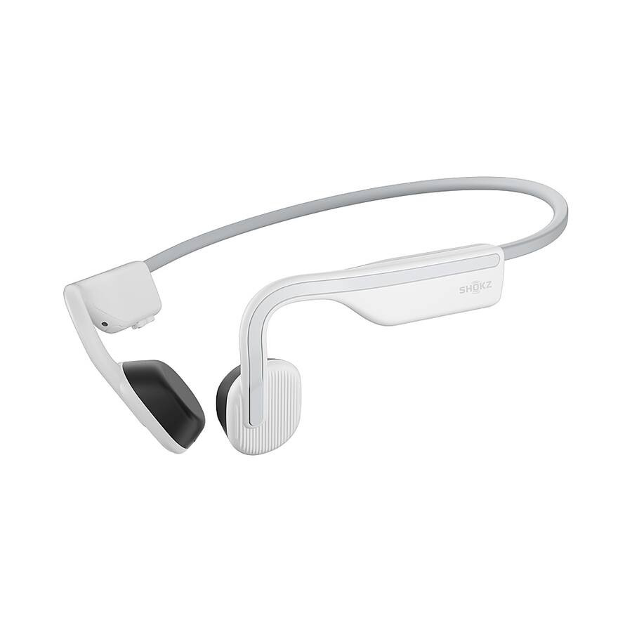 Shokz - OpenMove Bone Conduction Open Ear Lifestyle/Sport Headphones - White | Best Buy U.S.