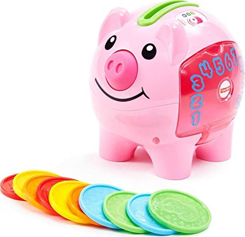 Fisher-Price Laugh & Learn Baby Learning Toy Smart Stages Piggy Bank With Music & Phrases For Inf... | Amazon (US)