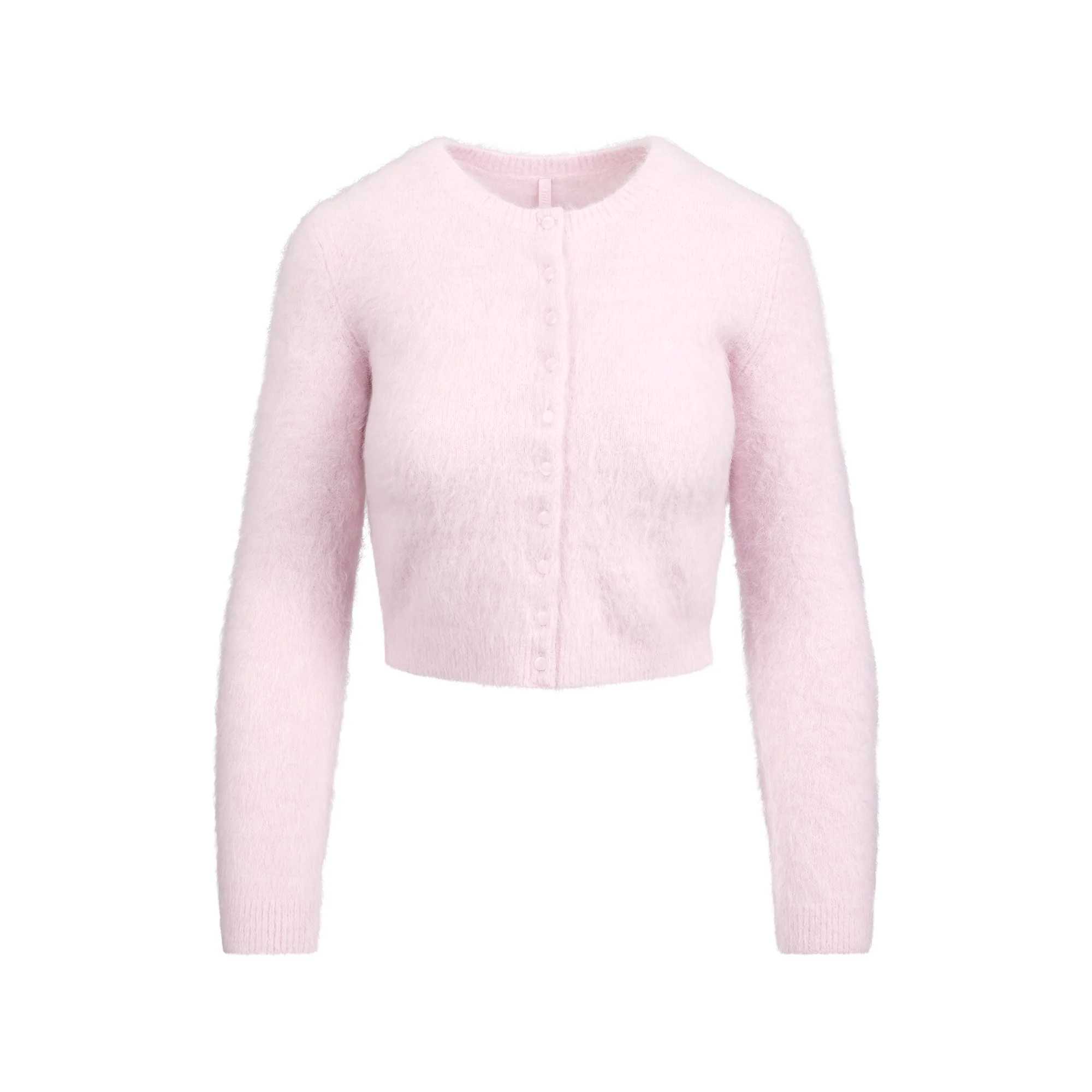 BRUSHED ALPACA LONG SLEEVE CARDIGAN | CHERRY BLOSSOM | SKIMS | SKIMS (US)