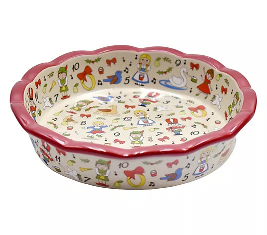 Temp-tations Seasonal Scalloped-Edge 9" Pie Plate - QVC.com | QVC
