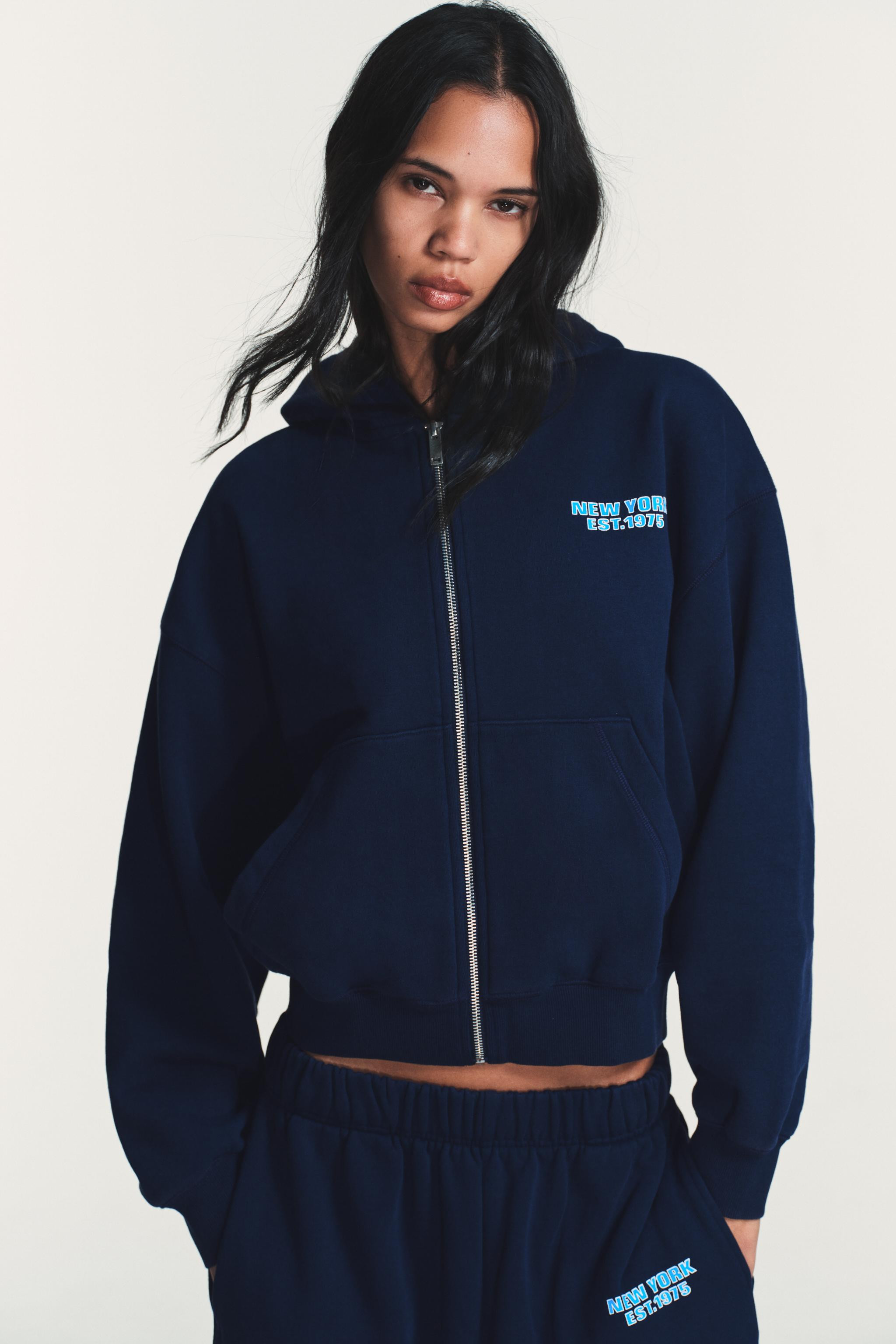 SLOGAN PRINT HOODIE | Zara UK