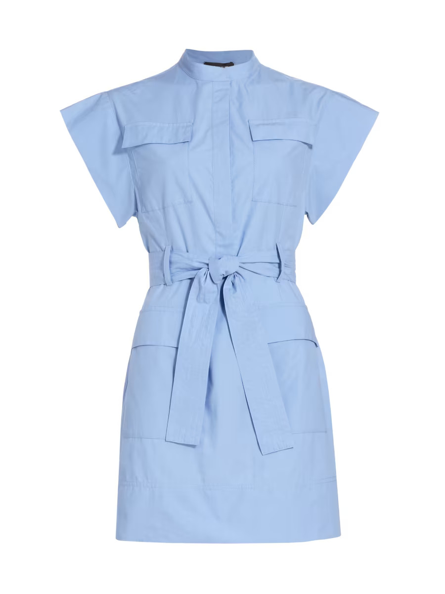 Fabiana Filippi Safari Patch Pocket Belted Minidress | Saks Fifth Avenue