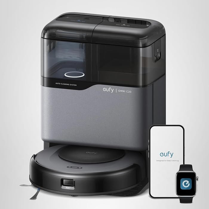 eufy Omni C20 Robot Vacuum and Mop Combo for Hardwood and Carpet, 60 Days Self Emptying, Auto Mop... | Amazon (US)