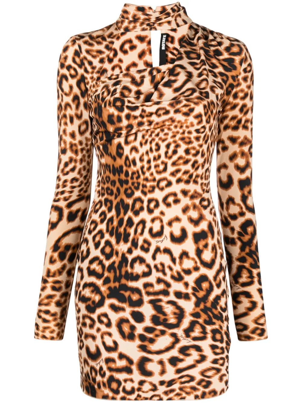 ROTATE leopard-print cut-out Minidress - Farfetch | Farfetch Global