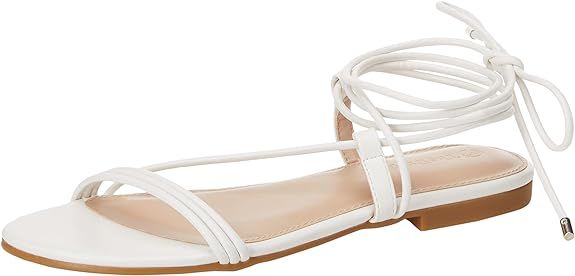 The Drop Women's Samantha Flat Strappy Lace-Up Sandal | Amazon (US)