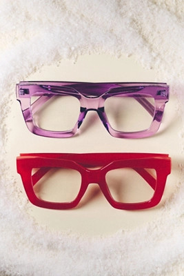 Chunky Cara Translucent Reading Glasses | Anthropologie (US)