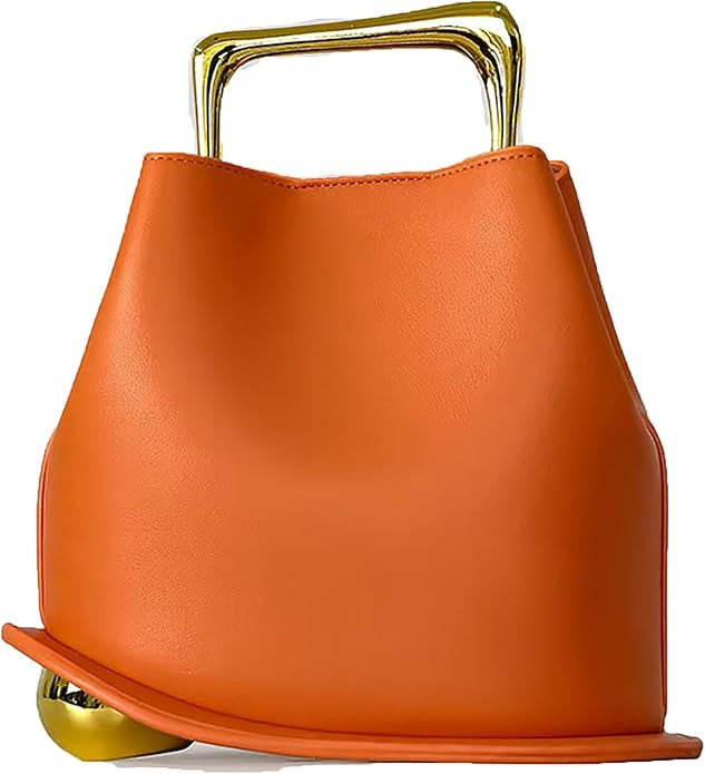 Women PU Leather Handbag Crossbody Shoulder Purse Top Handle Bucket Bag | Amazon (US)