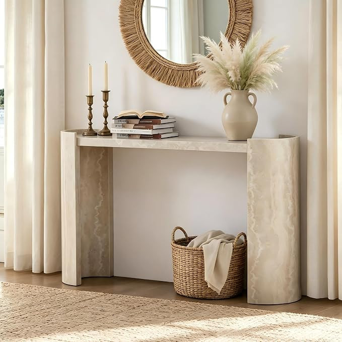 Console Table, W53.15 Entryway Modern Console Tables for Living Room Hallway Sofa Behind Couch Wo... | Amazon (US)