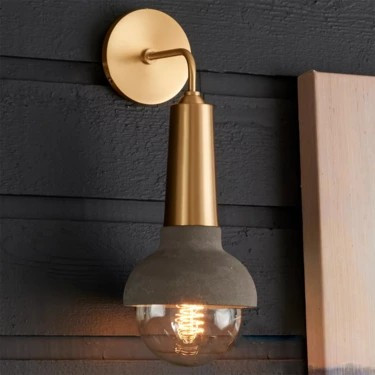 Capped Concrete Sconce | Shades of Light