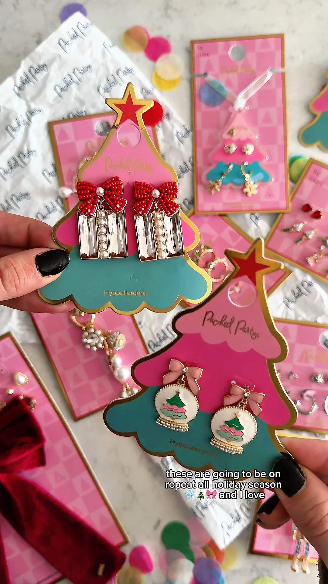 Fun & festive jewelry and accessories for all your holiday outfits! 🎄🤩❄️🎁 Gift ideas, present topper, Christmas outfit 

#LTKSeasonal #LTKFamily #LTKHoliday