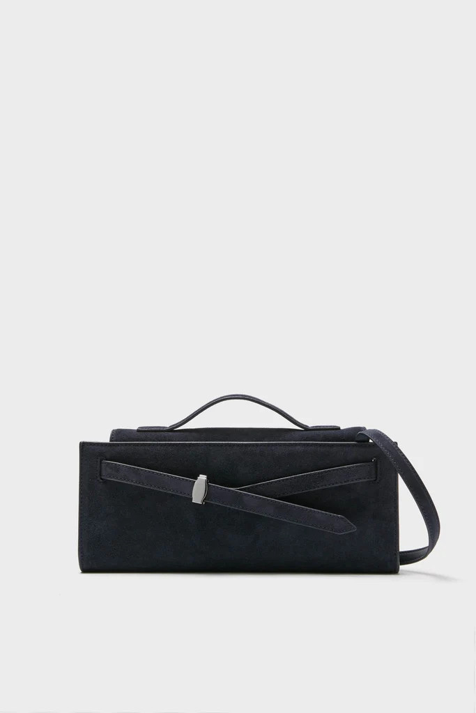 Navy Suede Veronica Beard Dash Clutch | Tuckernuck (US)