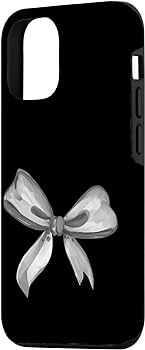 iPhone 13 Aesthetic Black and White Bow in Watercolor Case | Amazon (US)