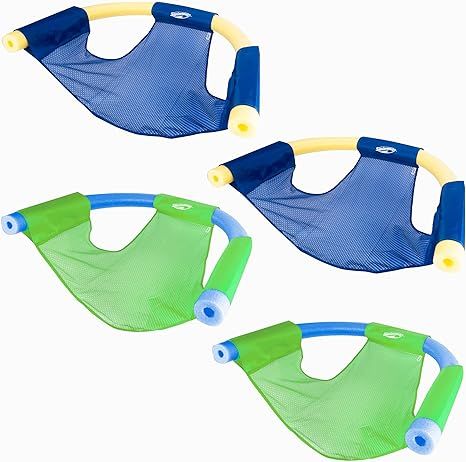 SwimWays Mesh Floating Pool Chair Noodle Slings (4 Pack) | Amazon (US)