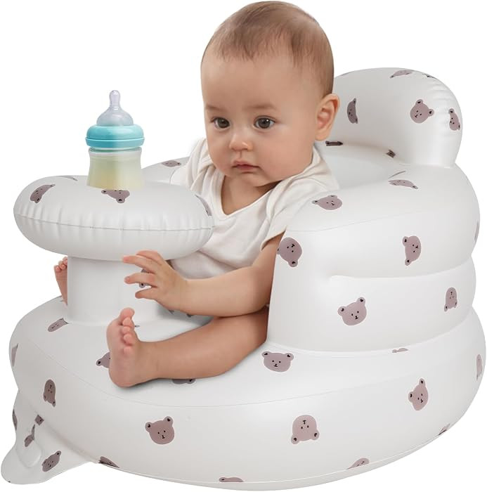 Zenflux Inflatable Baby Chairs with Tray for Babies 3 Months and Up, Sit Me Up Floor Seats for Si... | Amazon (US)