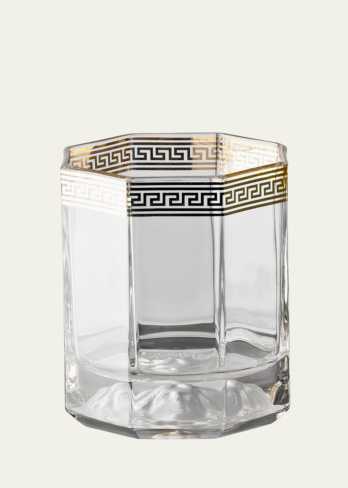 Versace Medusa D'or Whiskey Double Old-Fashioned Glasses, Set of 2 | Bergdorf Goodman