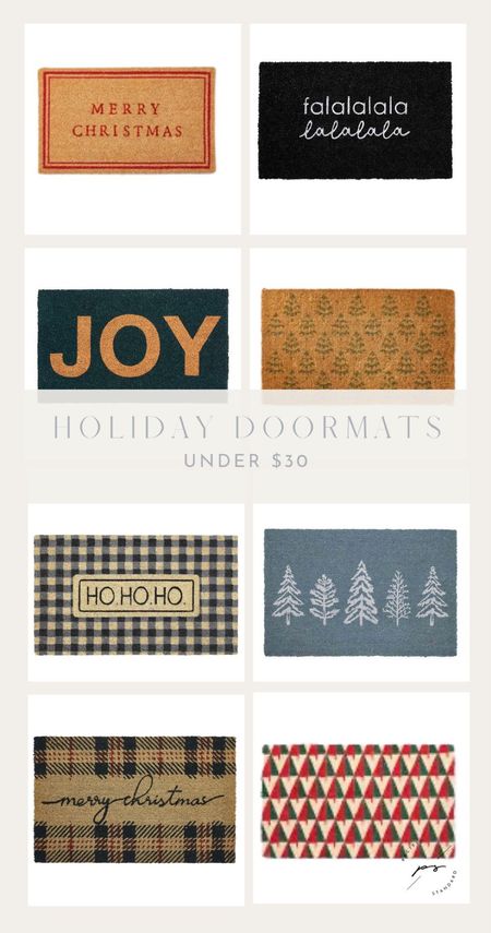 HOLIDAY  Christmas Doormats under $30! Colorful, minimal holiday exterior doormats | 

#LTKhome #LTKHoliday #LTKSeasonal