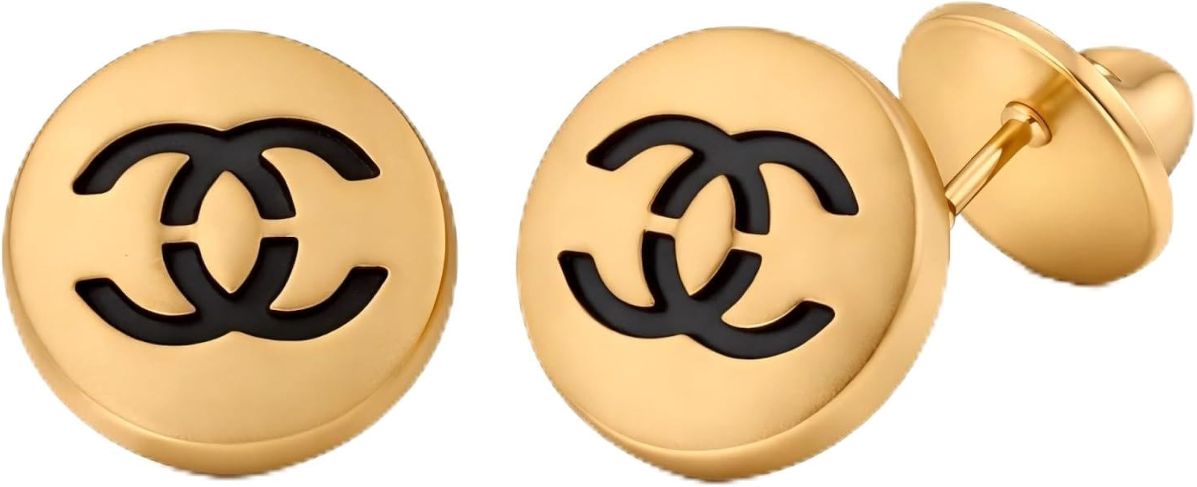 18Gold Luxury Letter Earrings for Women & Best Friends | Elegant Gold Stud Earrings Accessories f... | Amazon (US)