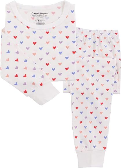 Apples & Pajamas Stretch Cotton 2-Piece PJ Set for Kids, Girls and Boys | Amazon (CA)