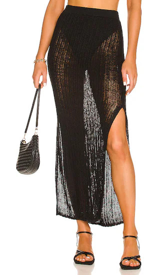 Cleo Skirt in Black | Revolve Clothing (Global)