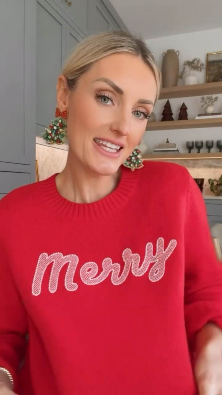 Feeling very festive in this look today 🎄❤️ these finds will definitely get you into the holiday spirit! 

Loverly Grey, festive outfit ideas, Christmas outfit ideas, holiday outfit ideas, Christmas tree earrings, holiday earrings, statement earrings, festive earrings, festive sweater, Christmas sweater, holiday sweater 

#LTKHoliday #LTKFindsUnder50 #LTKGiftGuide