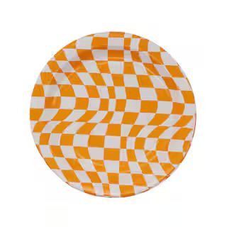 Halloween Orange & White Paper Plates by Celebrate It™ | Michaels | Michaels Stores