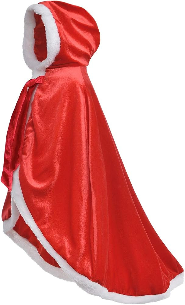 Party Chili Fur Princess Hooded Cape Cloaks Costume for Girls Dress Up | Amazon (US)