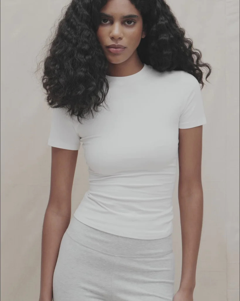 Short Sleeve Top - White | Adanola UK