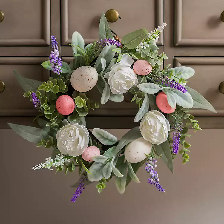 Mini Tulip Easter Egg Mixed Wreath | Kirklands