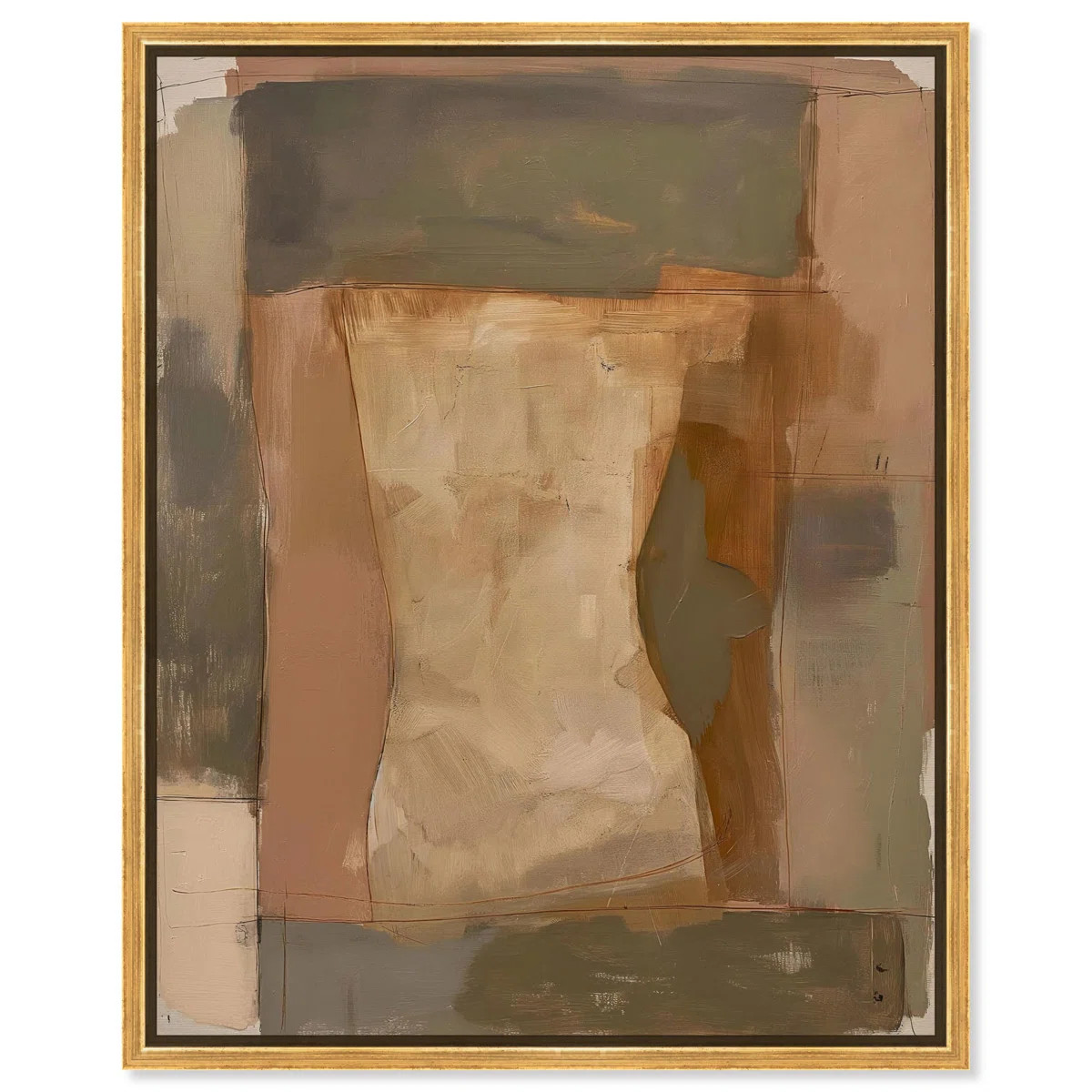 Baked Earth Canvas Modern Boho by Art Remedy | Wayfair North America