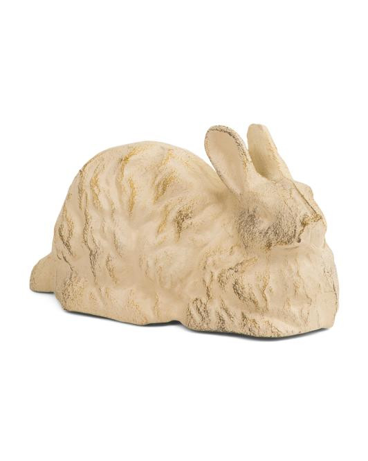 Cast Iron Laying Rabbit Figurine | TJ Maxx