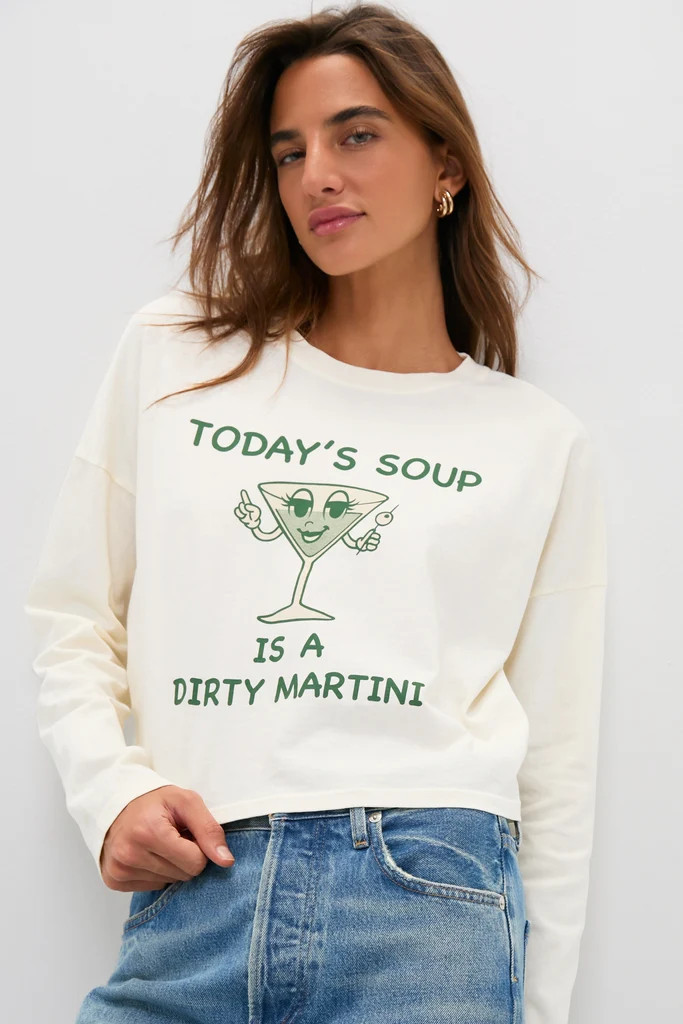 Martini Soup Crop Long Sleeve Tee | Tuckernuck (US)