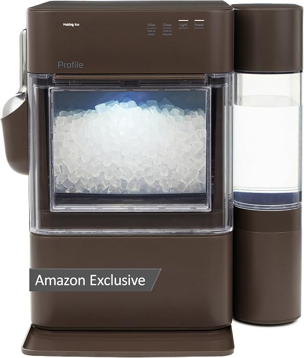 GE Profile Opal Ultra, Countertop Nugget Ice Maker, 1 Gal XL Side Tank, *Amazon Exclusive*, 38 lbs/Day, Pebble Pellet Crushed Ice Machine, WiFi Chocolate Quartz | Amazon (US)