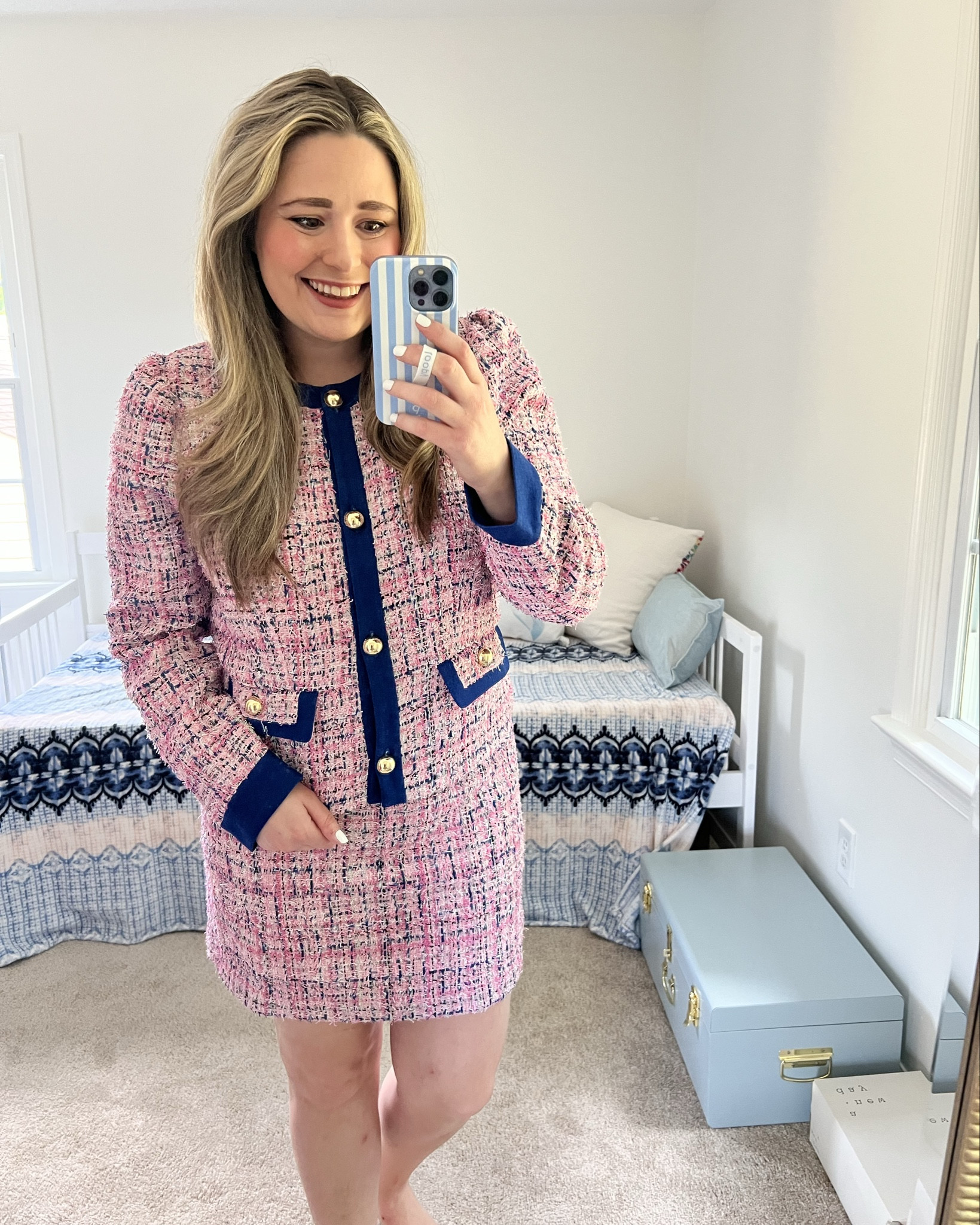 The perfect Pink Tweed Set! Runs small, I went up a size! 🎀

Business Casual || Suit Set || Tweed || Work Outfits 

#LTKWorkwear #LTKootd