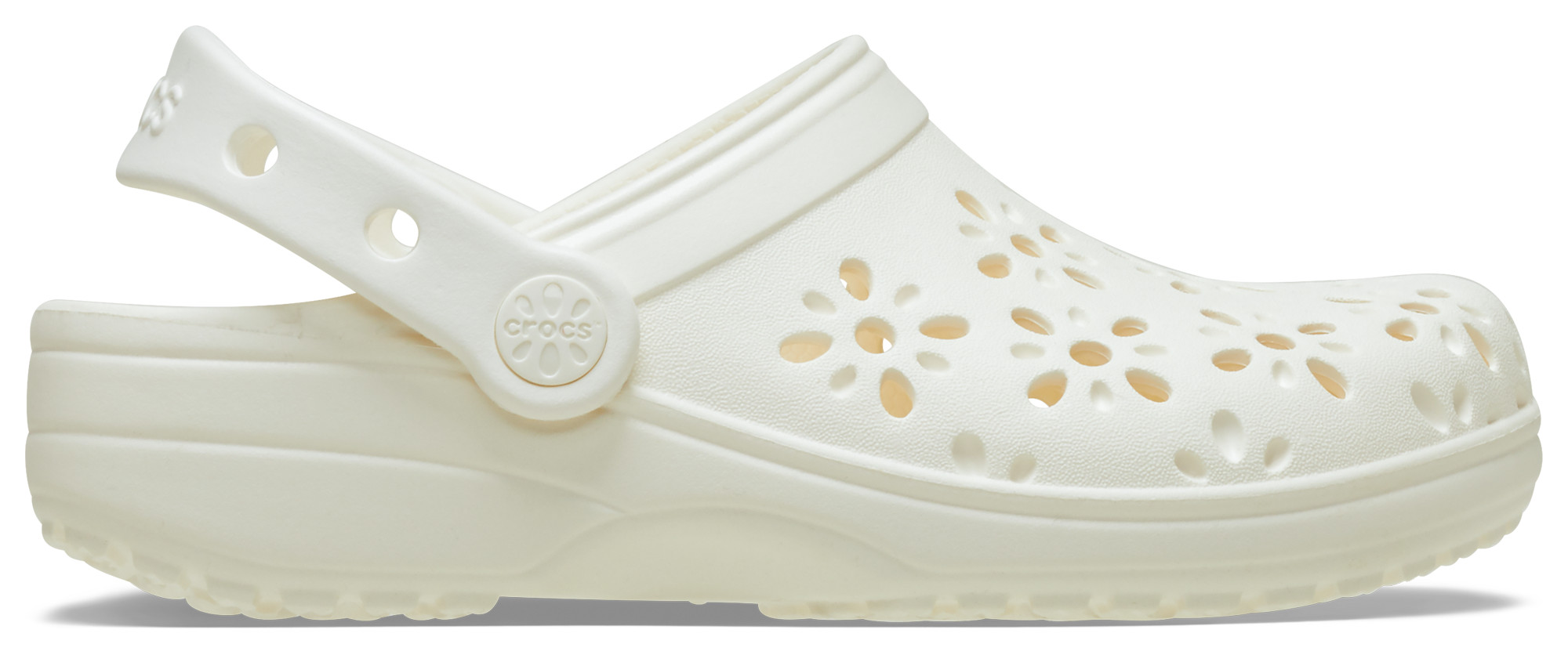 Crocs Floral Cutout Clogs | Kids Foot Locker (US)