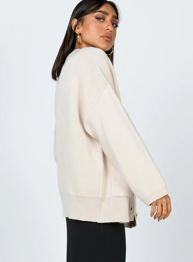 Burke Cardigan Cream | Princess Polly AU