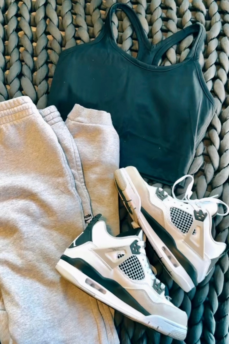 Basic comfy outfit inspo with Jordan 4s 🤍

#LTKfit #LTKstyletip #LTKshoecrush