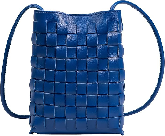 ONE2MAY Woven Small Crossbody Bags Cell Phone Purse for Women Teen Girls Small Shoulder Phone Bag | Amazon (US)