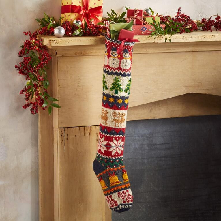 heirloom holiday mix stocking | Sundance Catalog