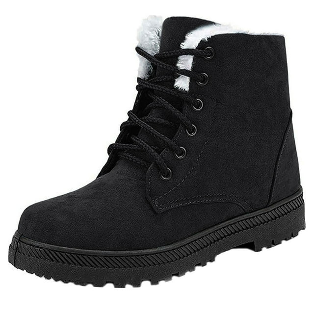 Ecetana Winter Snow Boots for Women Comfortable Outdoor Anti-Slip Ankle Boots keep Warm Booties L... | Walmart (US)