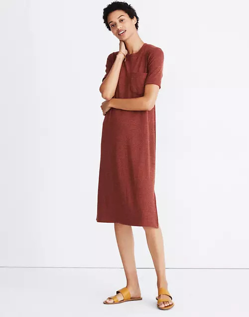 Ribbed Pocket Tee Midi Dress | Madewell