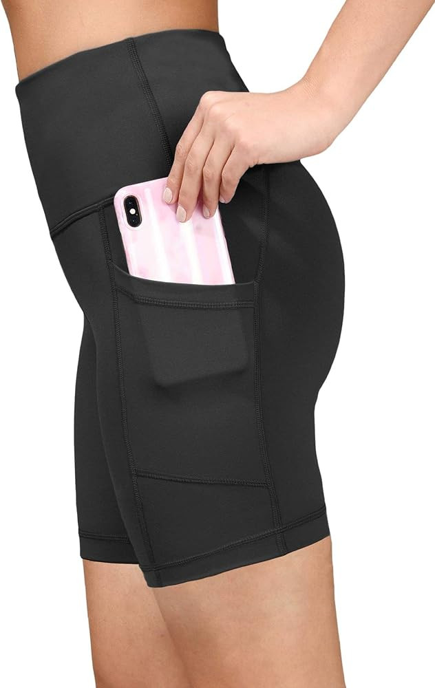 Yogalicious High Waist Squat Proof Side Pocket Biker Shorts - 3.5", 5", 7", 9" | Amazon (US)