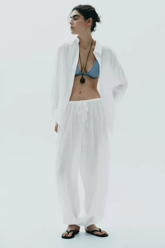 OVERSIZED GAUZE SHIRT | Zara US