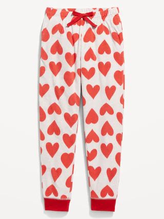 Matching Print Microfleece Jogger Pajama Pants for Girls | Old Navy (US)