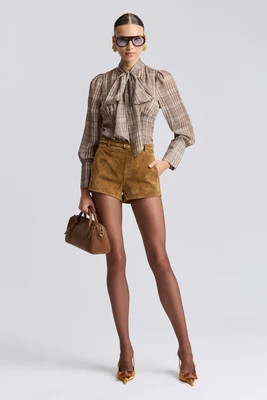 Genuine Suede High Rise Micro Shorts | Avec Les Filles
